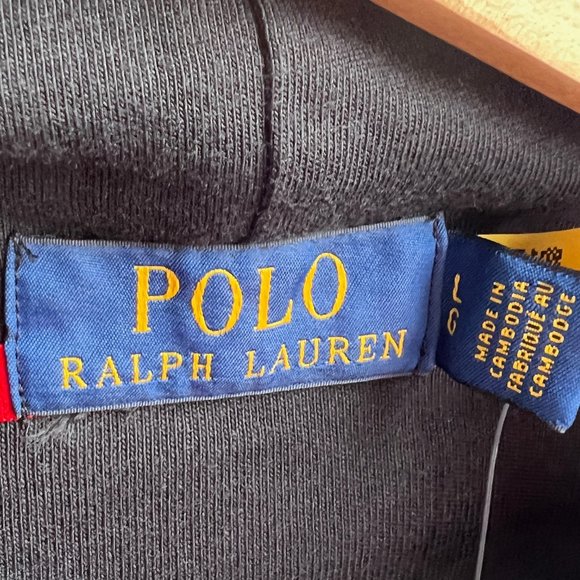 Polo Ralph Lauren Black Interlock Cotton 2021 Racing Car Pullover Hoodie - Picture 5 of 7